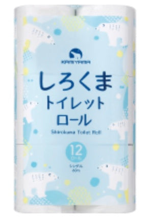 Nしろくま　トイレットペーパー12ロールシングル