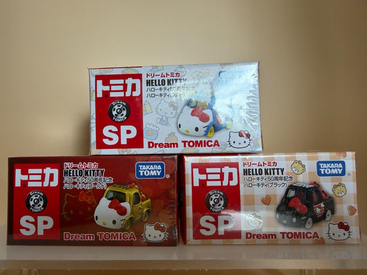 ドリームトミカ SP ハローキティ 50周年記念 3台セット ブルー／ゴールド／ブラック（新品未開封）